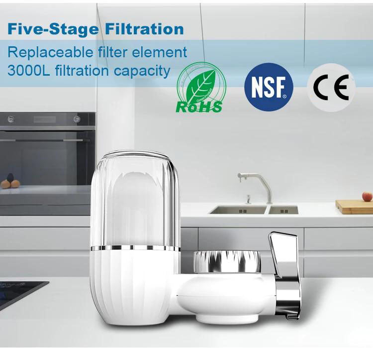 Filtre à eau du robinet avec cartouche filtrante en céramique