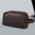 Sacoche homme en cuir marron - vue de face