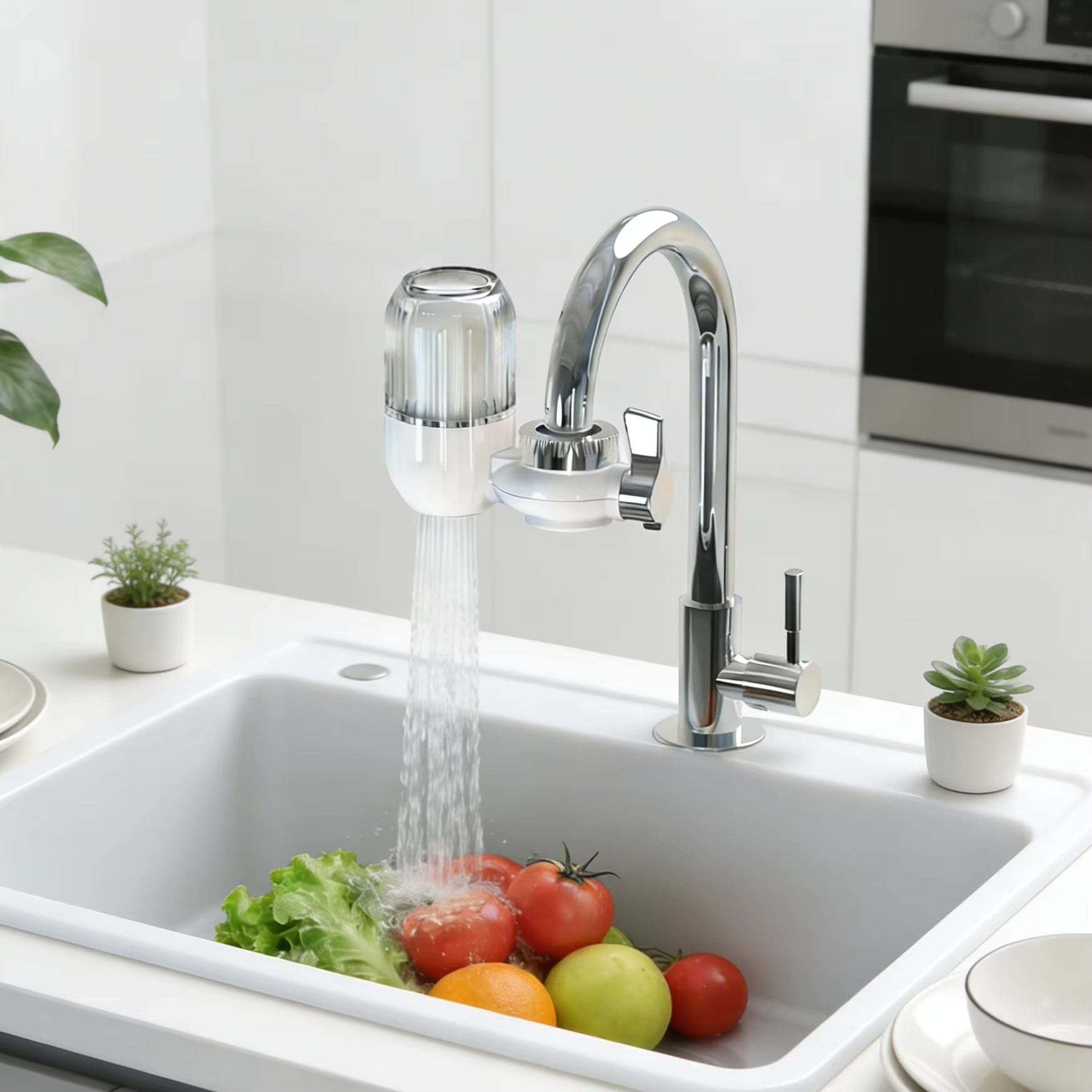 Filtre à eau du robinet avec cartouche filtrante en céramique